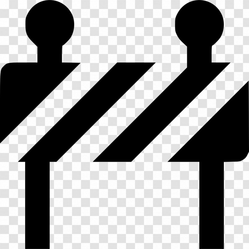 Barrier Pictogram - Blackandwhite - Silhouette Transparent PNG