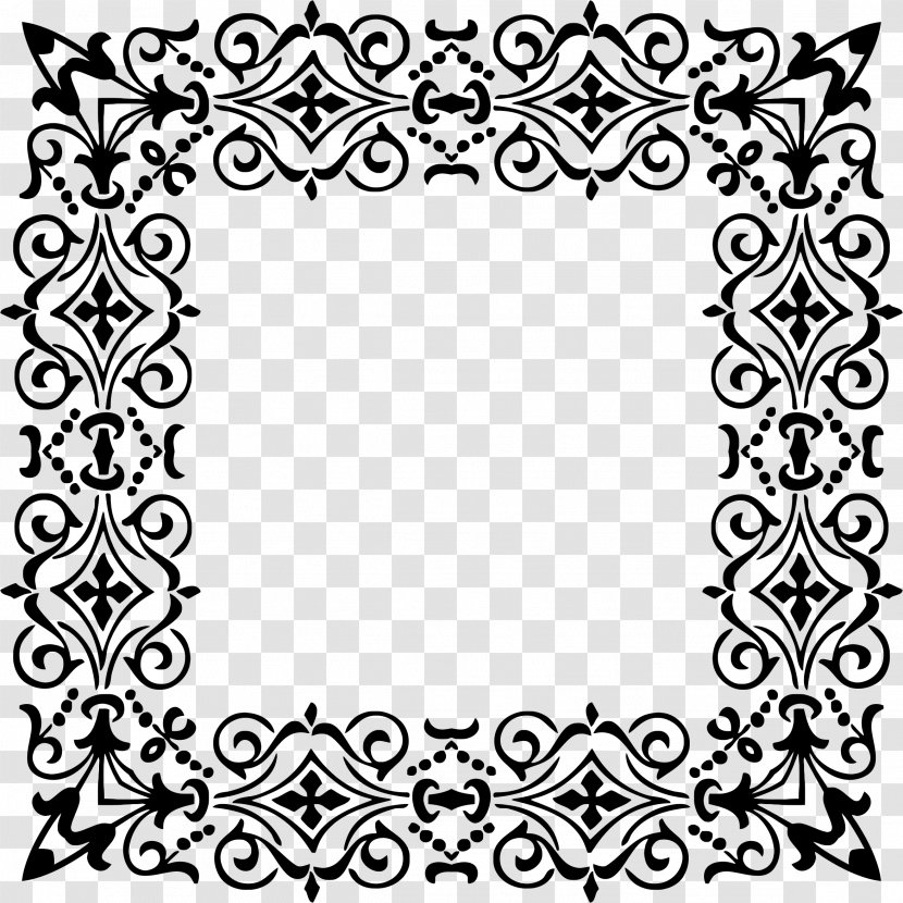 Picture Frames Ornament - Black And White - Frame Transparent PNG