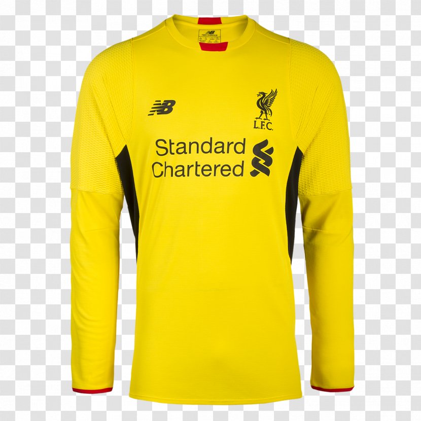 Liverpool F.C. T-shirt Third Jersey Kit - Logo - Yellow Ball Goalkeeper Transparent PNG
