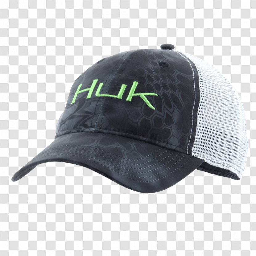 Huk Men's Kryptek Logo Trucker Cap Hat - Embroidery On Nylon Mesh Transparent PNG
