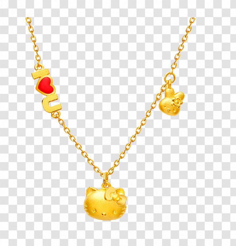 Necklace Hello Kitty Chow Tai Fook Gold Jewellery Transparent PNG