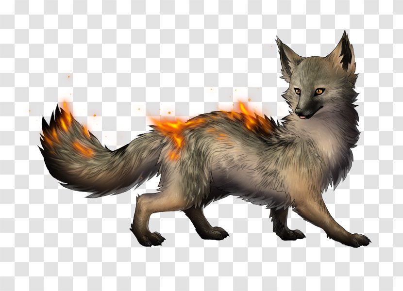 Red Fox Kit Gray Fur - Dog Like Mammal Transparent PNG