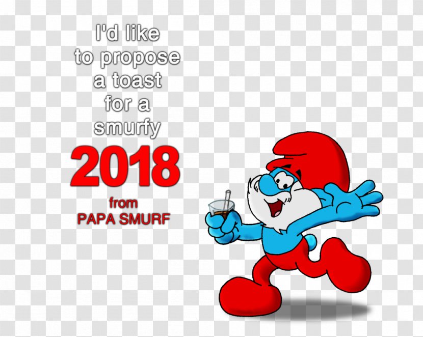 Papa Smurf The Smurfs Comics Fan Art - Cartoon Transparent PNG