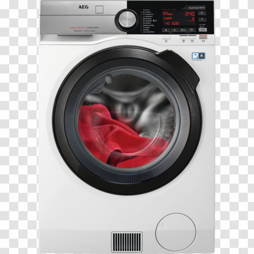Washing Machines Clothes Dryer AEG Combo Washer Major Appliance - Electronics - Machine Transparent PNG