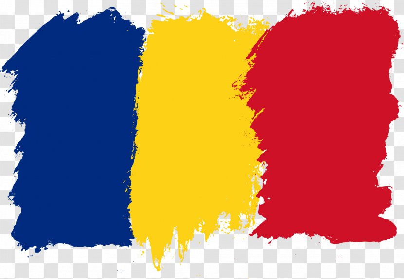 Flag Of Romania Gold'N'Roll Brush - Yellow Transparent PNG