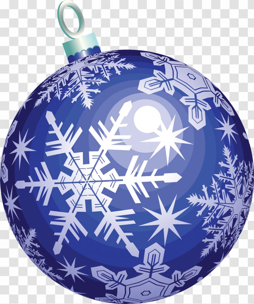 Christmas Ornament Decoration Clip Art - Blue - Light Transparent PNG