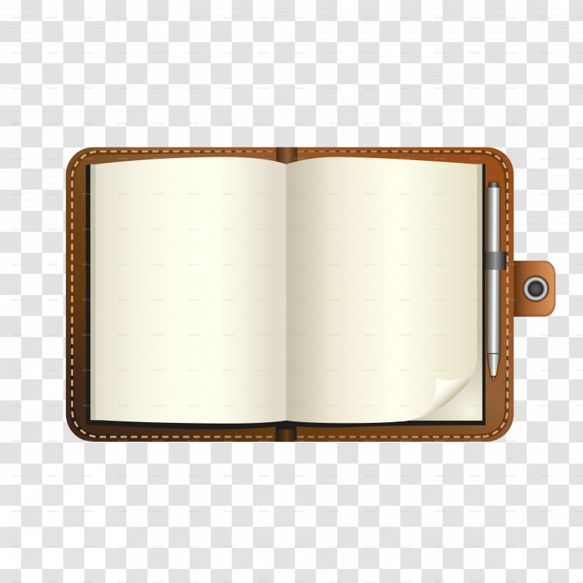 Notebook Paper Pen Diary - Open Transparent PNG