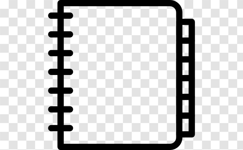 Address Book - Black And White Transparent PNG