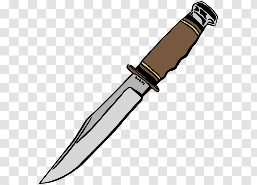 Bowie Knife Hunting & Survival Knives Throwing Clip Art - Dagger Transparent PNG