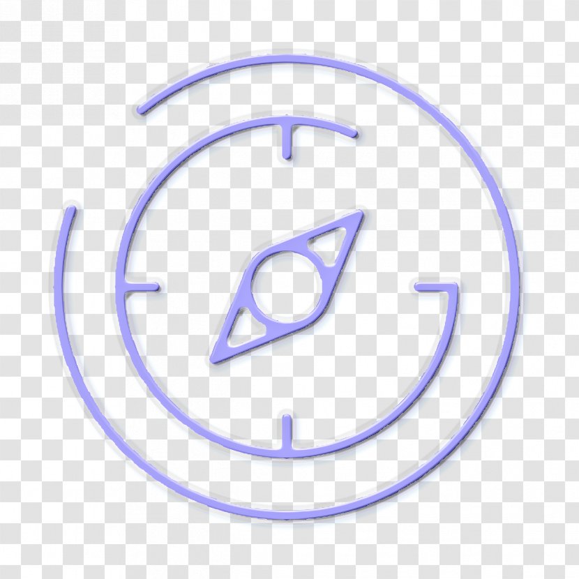 Icon Web Navigation Line Craft Compass - Symbol Circular Transparent PNG