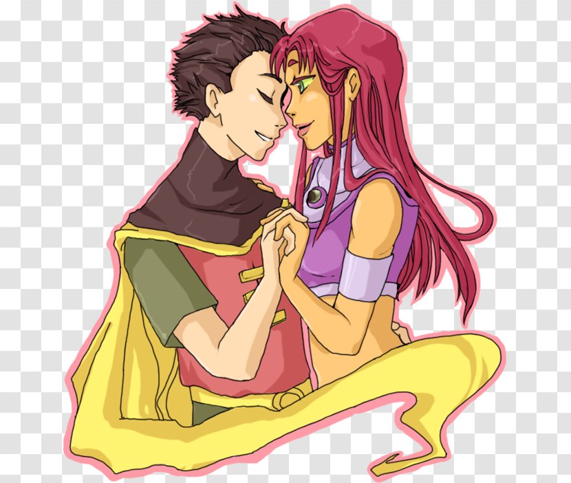 Starfire Robin Raven Beast Boy Dick Grayson - Frame Transparent PNG