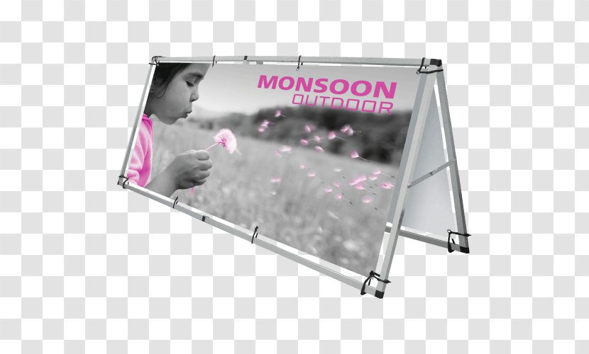 Vinyl Banners Billboard Advertising Monsoon - Banner - Outdoor Signage Transparent PNG