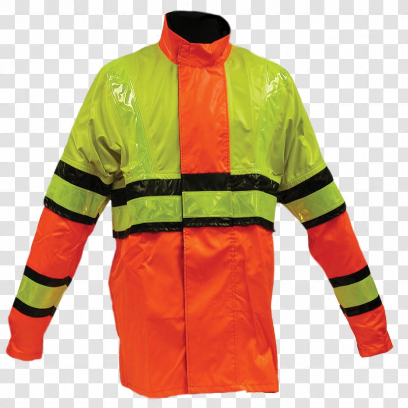 Jacket High-visibility Clothing Raincoat Outerwear - Tshirt Transparent PNG