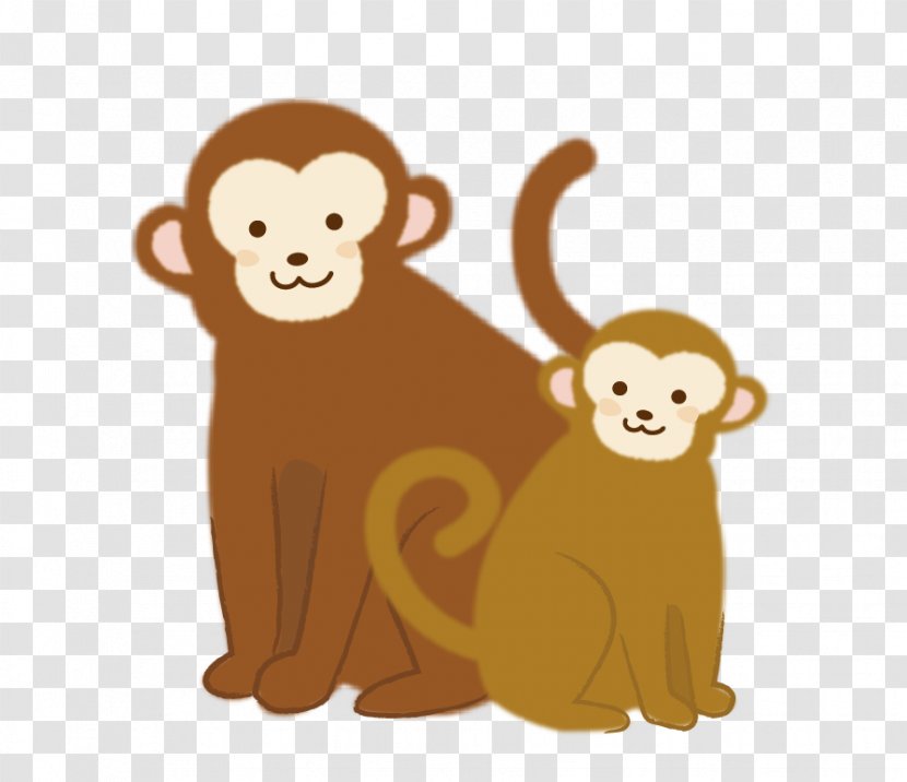 Monkey Illustration Image Primate Clip Art - Cat Transparent PNG