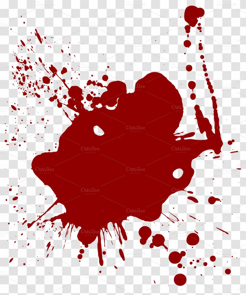 Painting - Watercolor - Blood Transparent PNG