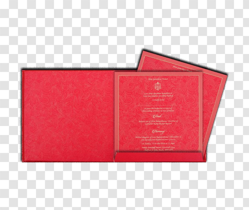 Paper Rectangle Brand - Red - European Style Wedding Material Transparent PNG