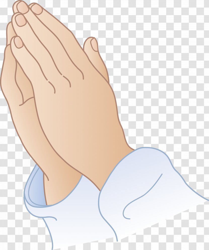 Praying Hands Prayer Free Content Clip Art - Silhouette - Vector Transparent PNG