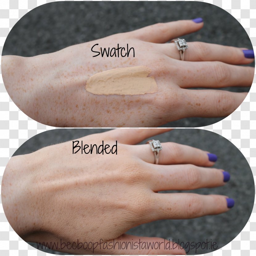 Benefit Hello Flawless Oxygen Wow! Foundation Make-up Cosmetics Flawless! - Finger - Makeup Swatch Transparent PNG