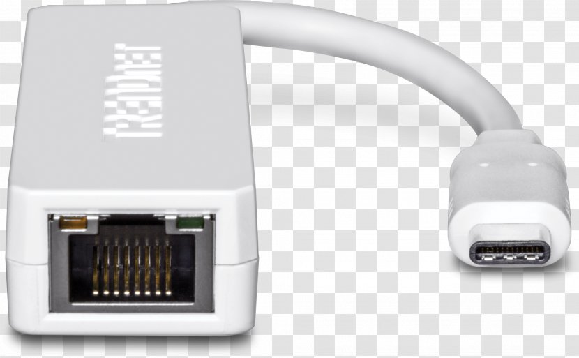 TRENDnet TUC-ETG USB-C To Gigabit Ethernet Adapter Network Cards & Adapters - USB Transparent PNG