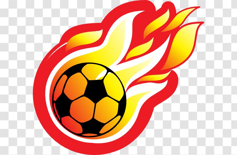 Football Fire Clip Art - Yellow - Fireball Transparent PNG