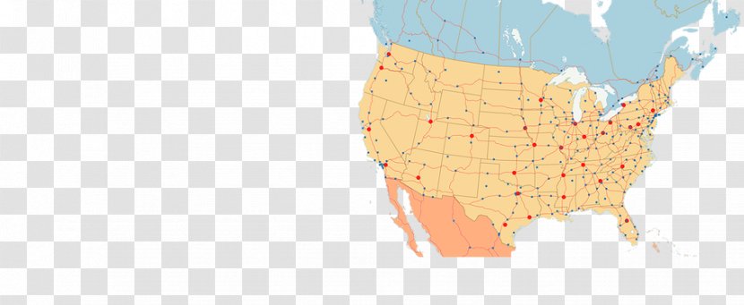 United States Vector Map Drawing - Silhouette Transparent PNG