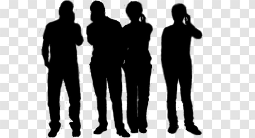 Human Behavior Public Relations Silhouette Team - Standing Transparent PNG