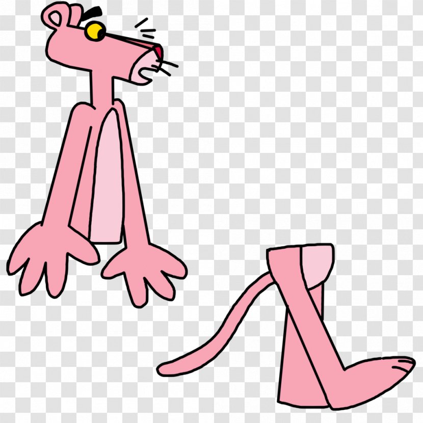 The Pink Panther Drawing Cartoon Clip Art - Flower - THE PINK PANTHER Transparent PNG