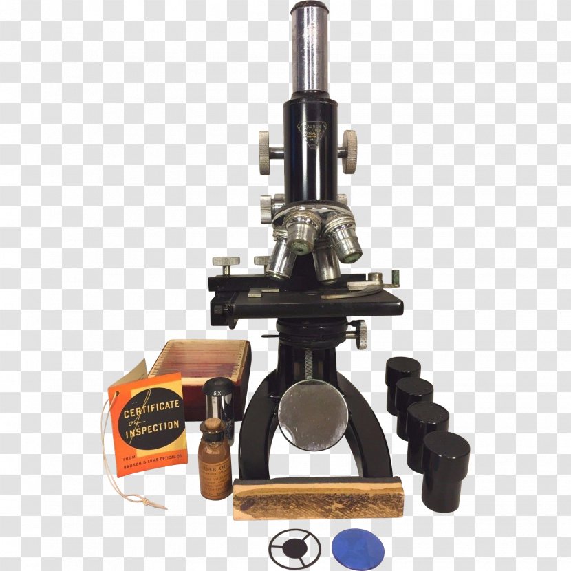 Microscope Zoological Specimen Bausch & Lomb Optical Instrument Scientific Transparent PNG