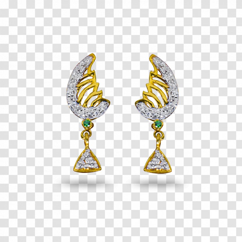 Earring Jewellery Silver Necklace - Diamond - Peacock Feather Earrings Transparent PNG