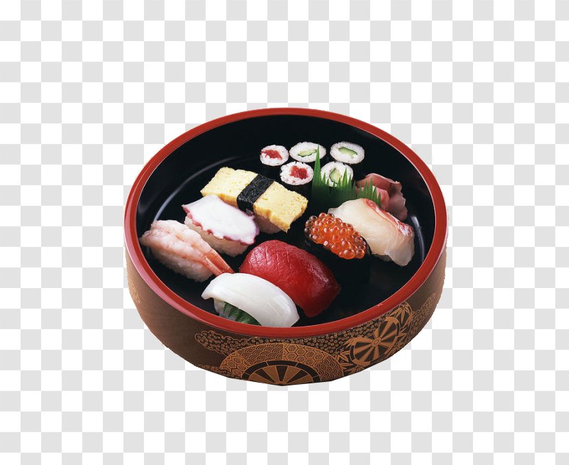 Sushi Japanese Cuisine Sashimi Bento Onigiri - Recipe - A Variety Of Transparent PNG