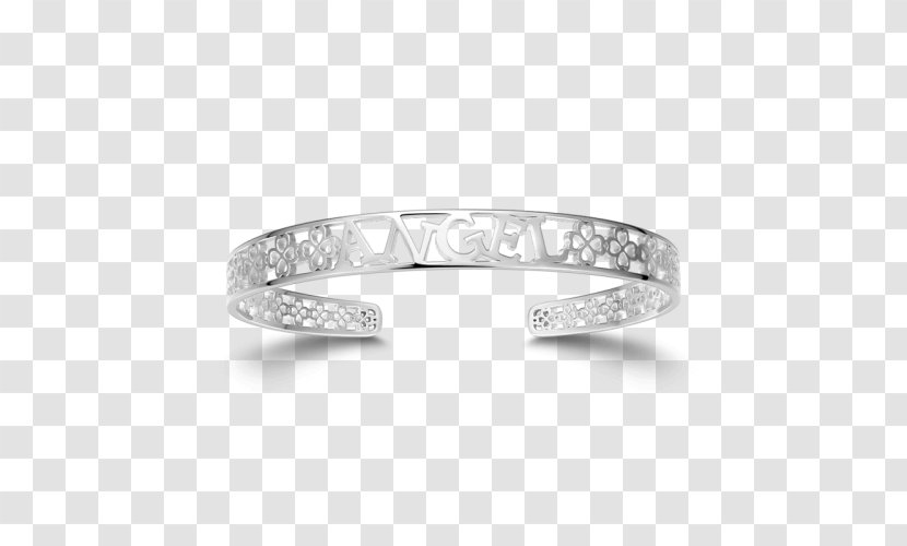 Bangle Sterling Silver Bracelet Jewellery - Wedding Ring Transparent PNG