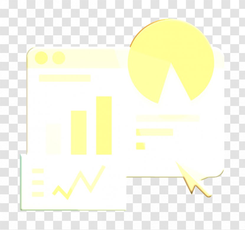 Stats Icon Graph E-commerce And Shopping Elements - Yellow - Logo White Transparent PNG
