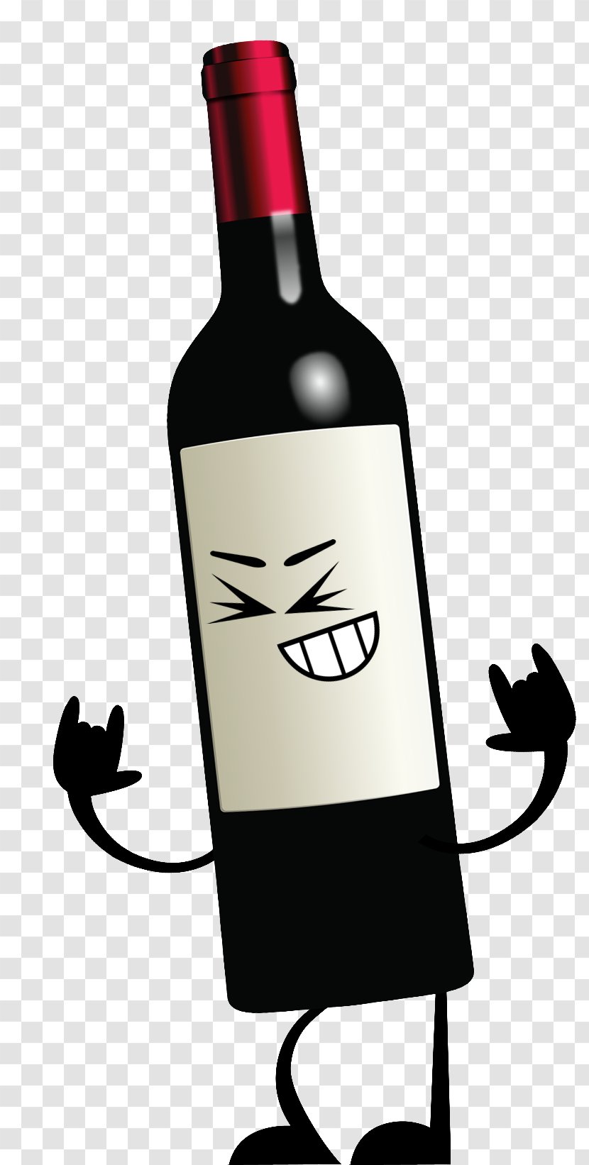 Red Wine Glass Bottle Transparent PNG
