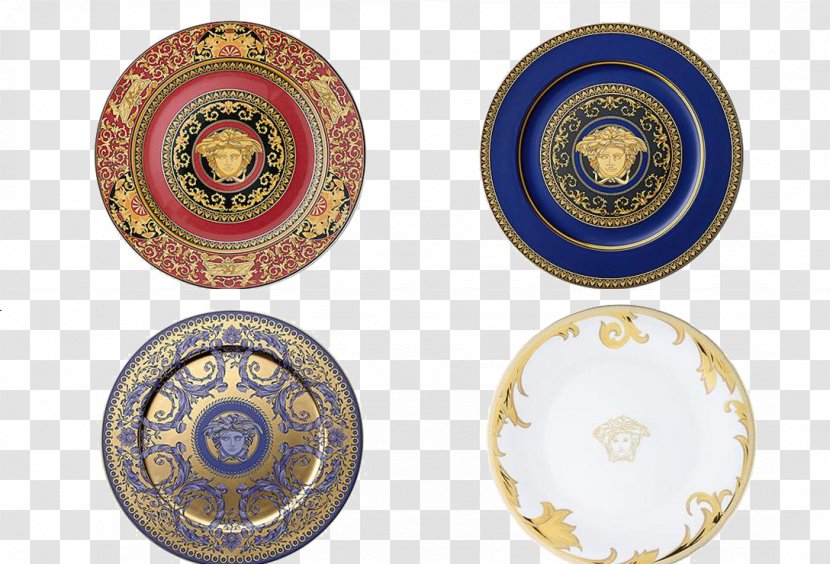 Plate Versace Porcelain Charger Brand - Fashion Transparent PNG