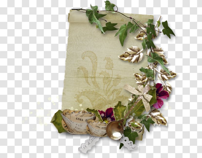 Paper Scroll Clip Art - Floral Design - Flower Transparent PNG