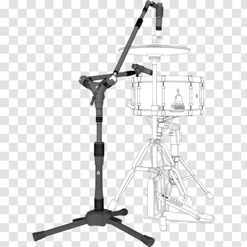 Tom-Toms Drums Microphone Stands Musical Instruments - Frame Transparent PNG