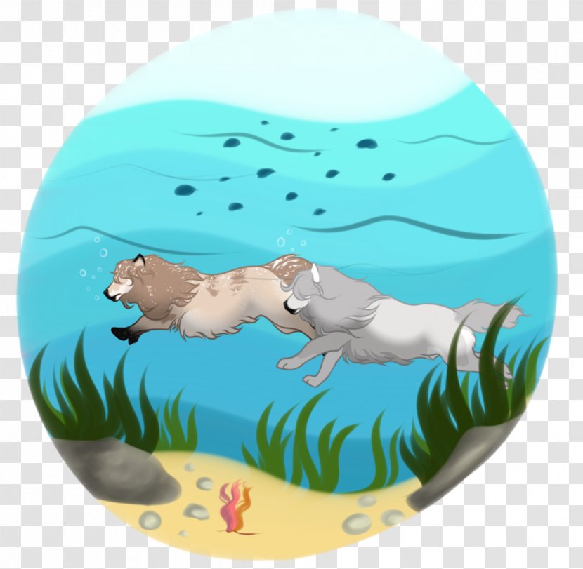 Marine Mammal Turquoise .cf Fish - Aqua - Oxygen Tank For Swimming Transparent PNG