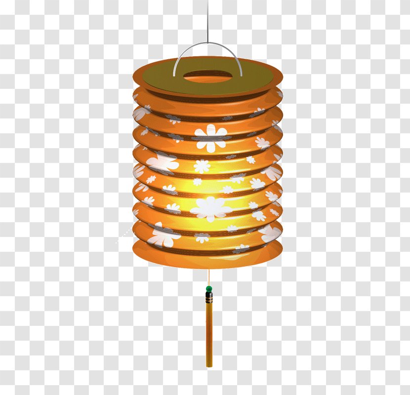 Lighting Festival - Orange - Mid-Autumn Lantern Elements Transparent PNG