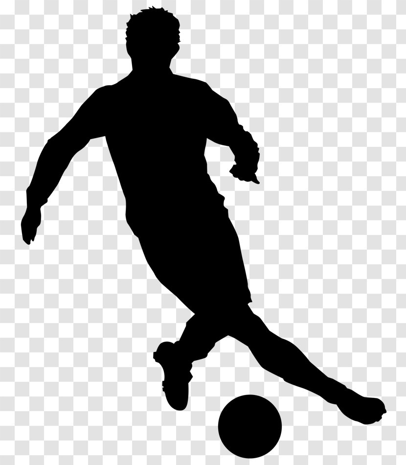 Clip Art Football Player Silhouette - Volleyball Transparent PNG