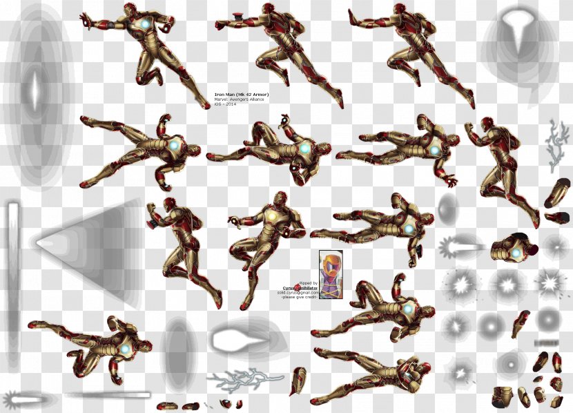 Iron Man Marvel: Avengers Alliance Hulk Captain America Spider-Man - Sprite Transparent PNG