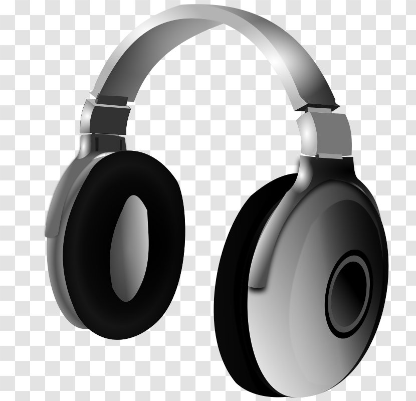 Microphone Headphones Headset Clip Art - Black Transparent PNG