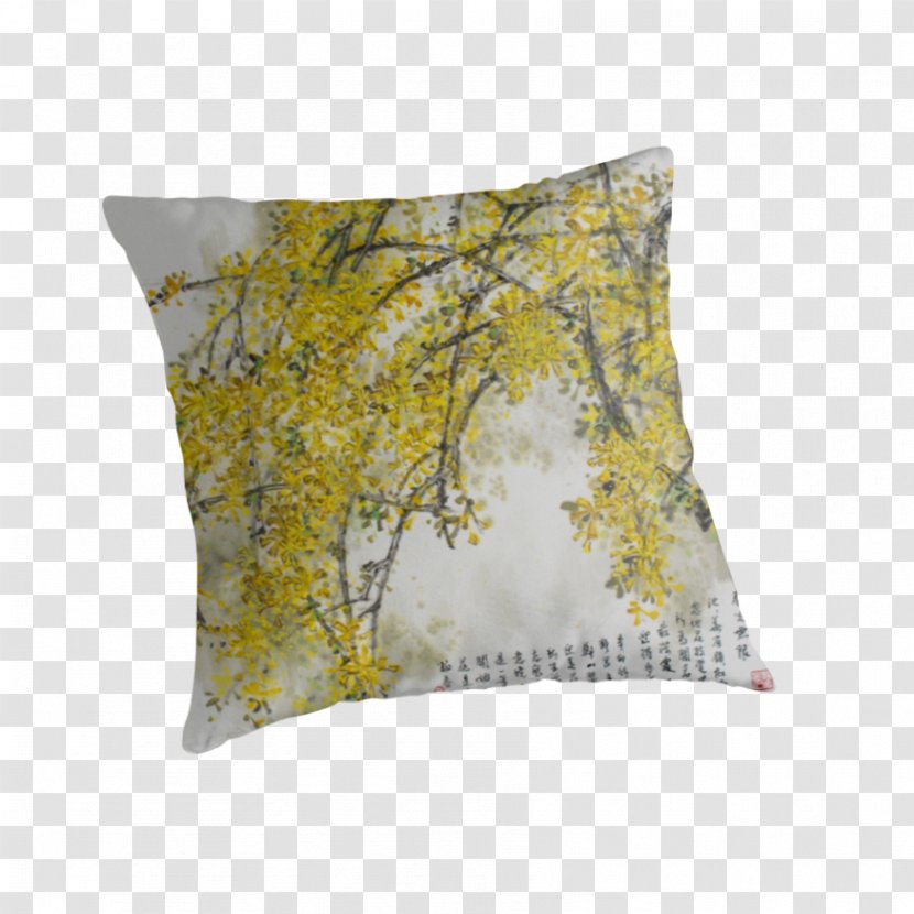 Throw Pillows Cushion - Pillow - Winter Jasmine Transparent PNG