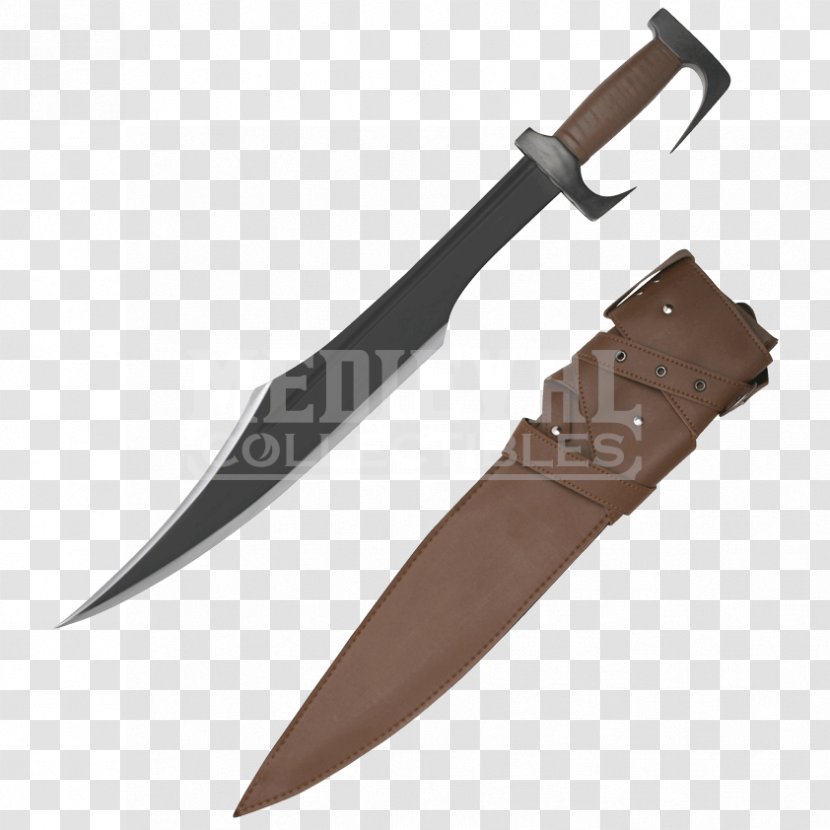 Spartan Army Xiphos Kopis Sword - Utility Knife - Warrior Transparent PNG