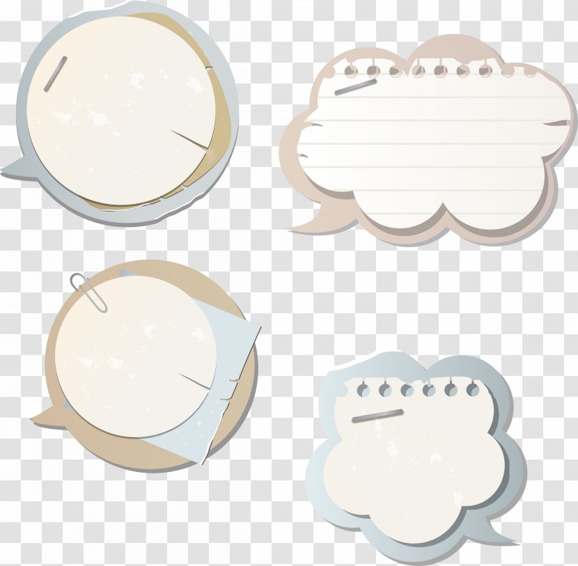 Paper Speech Balloon Dialogue Transparent PNG