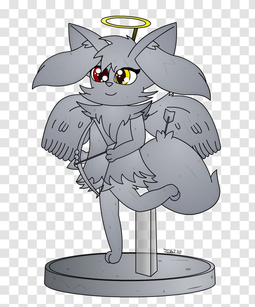 Cat Illustration Horse Fire Emblem Cartoon - Fictional Character - Concrete Cherub Fountain Transparent PNG