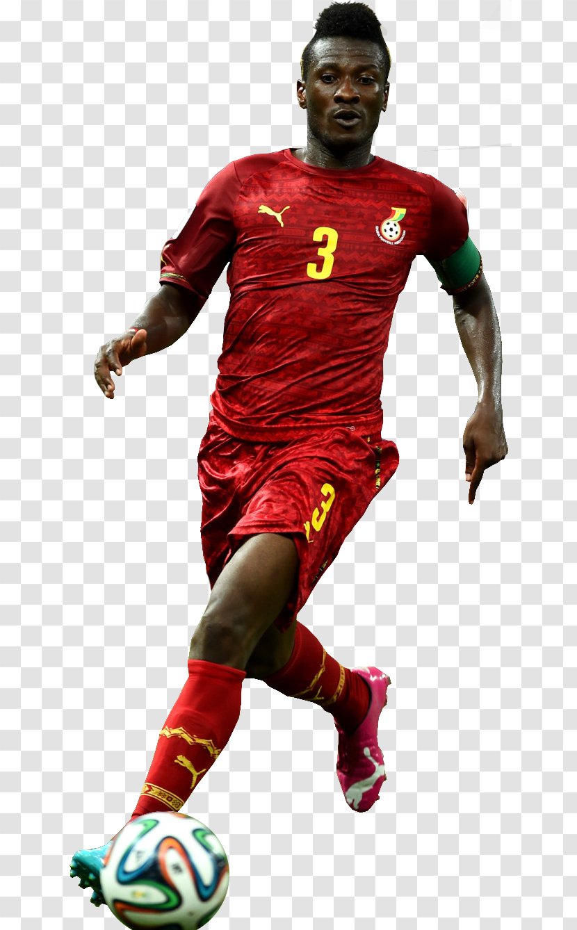 Asamoah Gyan Ghana National Football Team Player Forward - Joel Campbell Transparent PNG