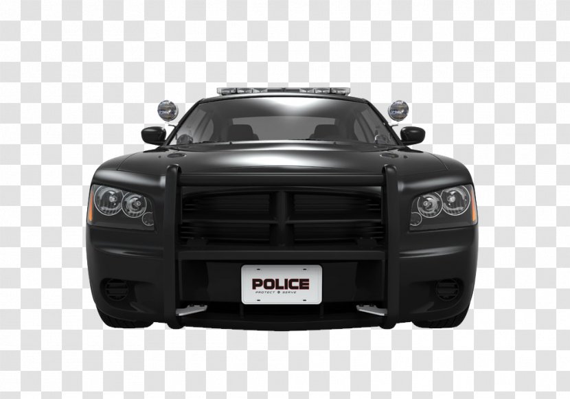 Police Car Pickup Truck Black Vehicle - Automotive Wheel System - Front Transparent PNG