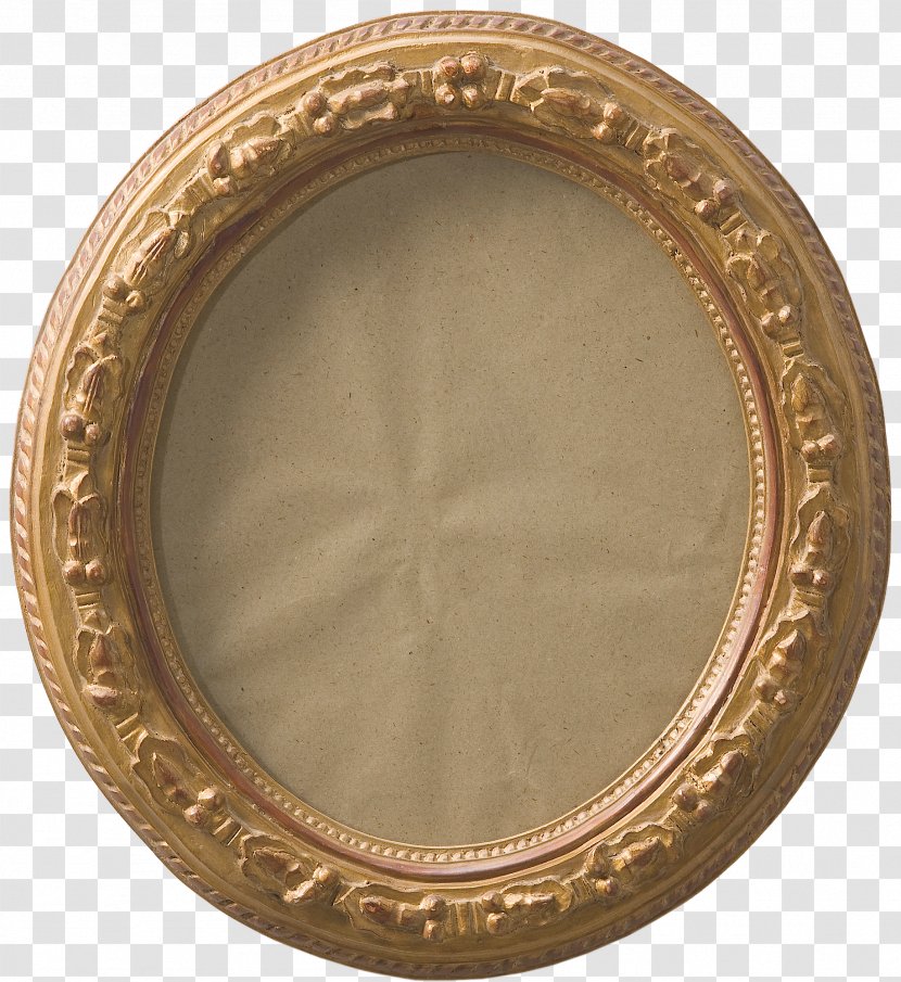 Brass Bronze 01504 Picture Frames Oval Transparent PNG