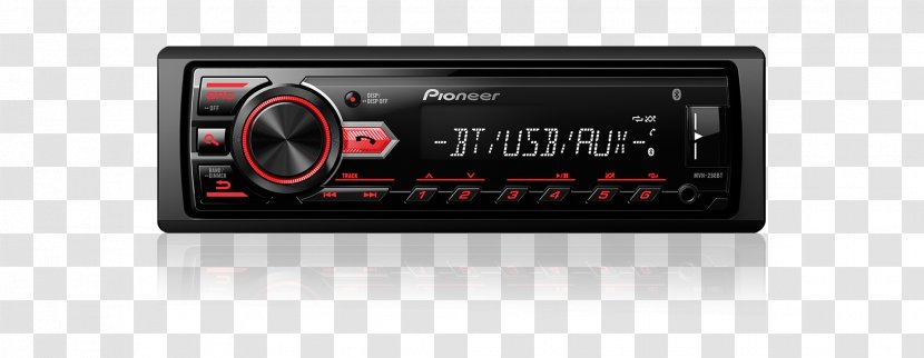 Car Vehicle Audio Pioneer MVH-298BT Corporation AV Receiver - Sound Transparent PNG