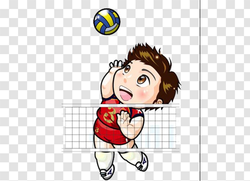 China Womens National Volleyball Team Cartoon Comics - Yang Hao - Play Picture Transparent PNG